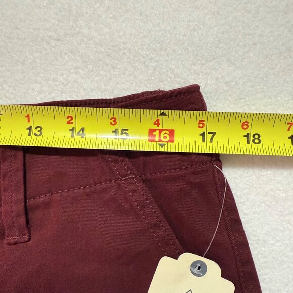 St. Johns Bay Women's Elastic Back Waistband Stretch Burgundy Pants Size 16 NWT - Picture 7 of 10